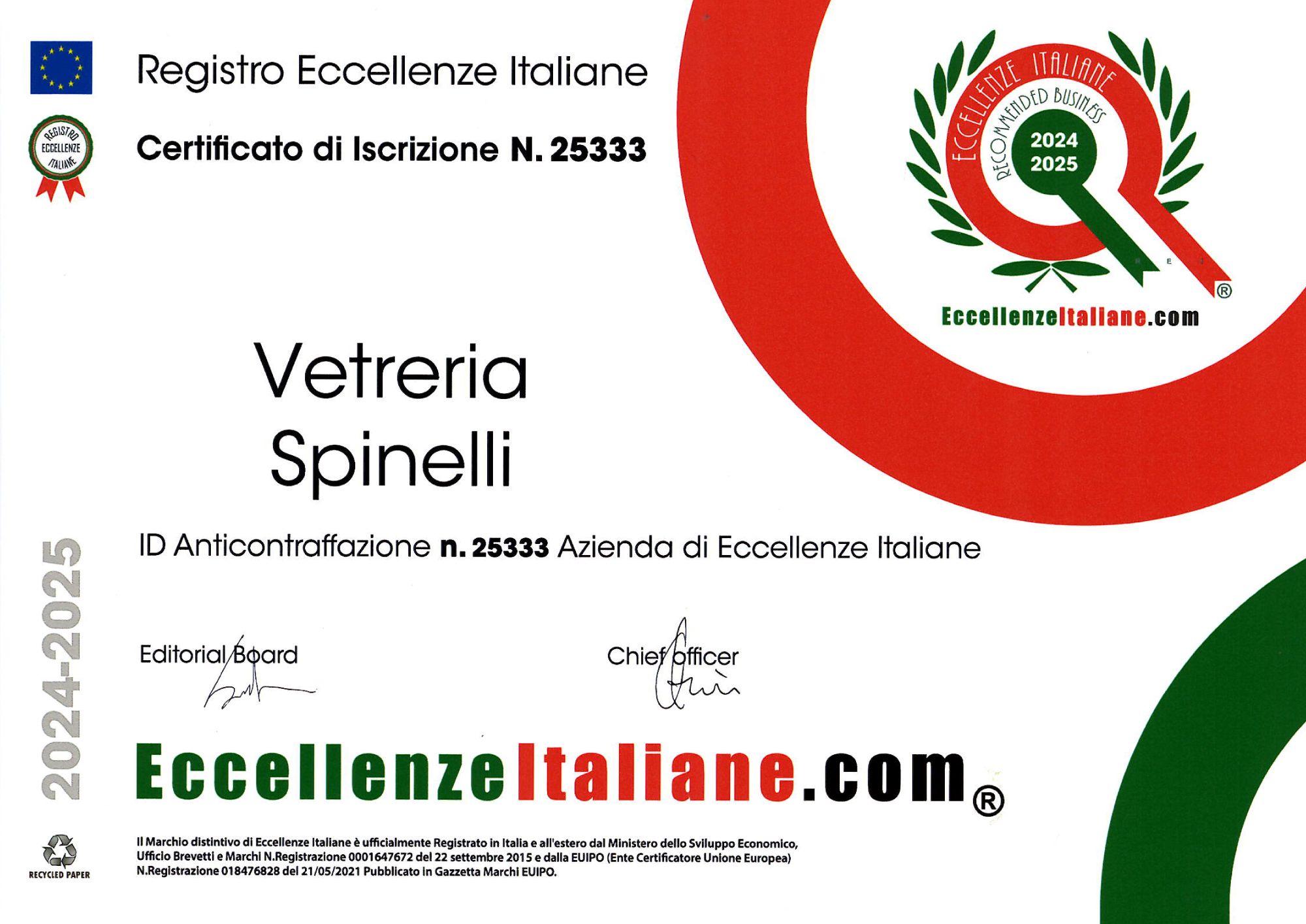 Vetreria Spinelli: un’eccellenza italiana