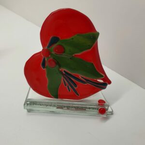 Segnaposto cuore tema natalizio