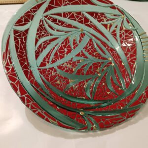 Centrotavola natalizio verde e rosso
